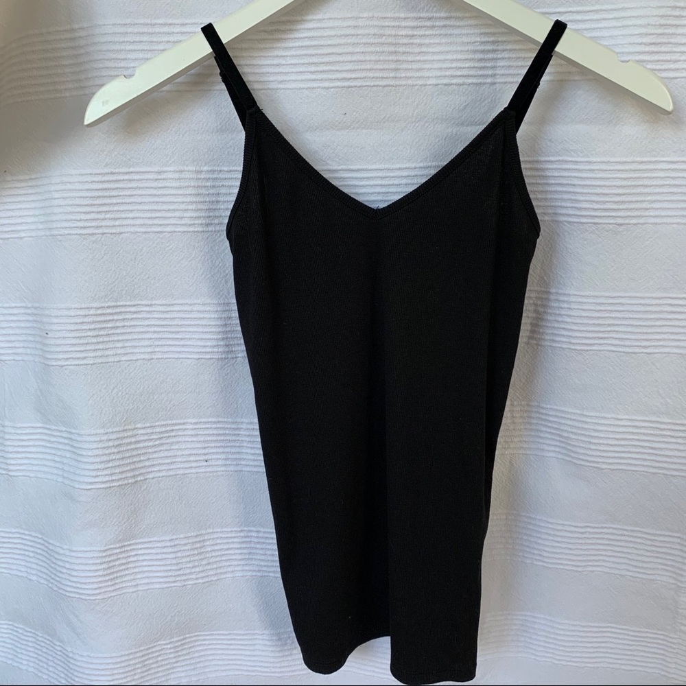 Juicy Couture ribbed tank top with Velour Straps